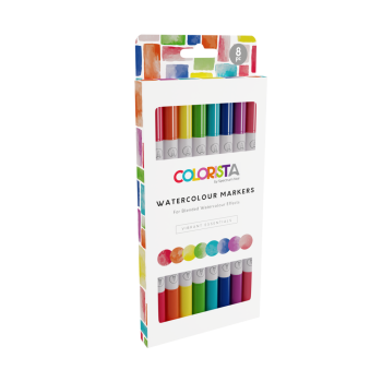 Spectrum Noir - Colorista Watercolour Marker - " Vibrant Essentials " - Aquarellstifte