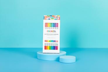 Spectrum Noir - Colorista Watercolour Marker - " Vibrant Essentials " - Aquarellstifte