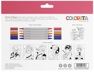 Spectrum Noir - Colouring Kit - " Heroes of Manga " - Alkoholmarker 