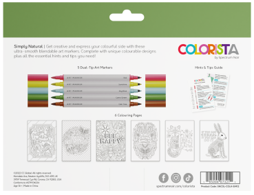 Spectrum Noir - Colouring Kit - " Simply Natural " - Alkoholmarker 