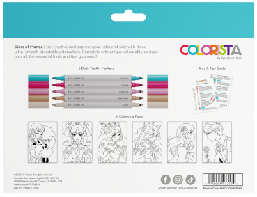 Spectrum Noir - Colouring Kit - " Stars of Manga  " - Alkoholmarker 