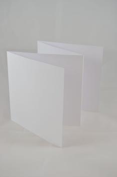 Leporello weiss 15x15 cm 240g/m² - 4-Fach