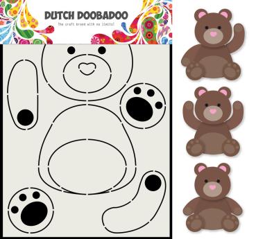 Dutch Doobadoo - Stencil - Dutch Card Art Build Up - " Bear Hunt " - Stencil A5 - Schablone