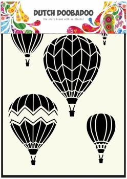 Dutch Doobadoo - Stencil - Dutch Mask Art - " Air Balloons Multi " - Stencil A5 - Schablone