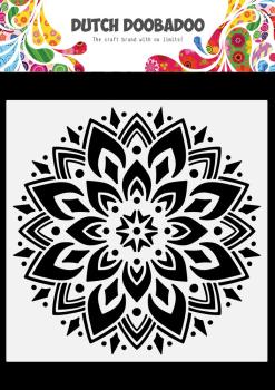 Dutch Doobadoo - Stencil - Dutch Mask Art - " Doodle Mandala " - 6x6 Inch - Schablone