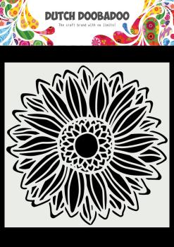 Dutch Doobadoo - Stencil - Dutch Mask Art - " Sunflower " - 6x6 Inch - Schablone