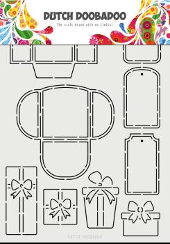 Dutch Doobadoo - Stencil - Dutch Card Art - " Labels and Tags " - Stencil A4 - Schablone