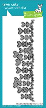 Lawn Fawn Craft Dies - "Heart Garden Border " - Stanzen
