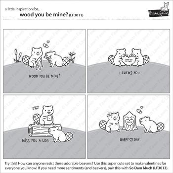 Lawn Fawn Stempelset "Wood You Be Mine?" Clear Stamp