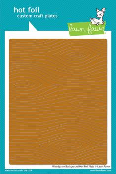 Lawn Fawn Hot Foil Plate - " Woodgrain " - Heißfolienplatte
