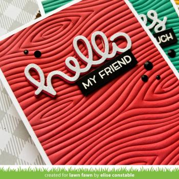 Lawn Fawn Hot Foil Plate - " Woodgrain " - Heißfolienplatte