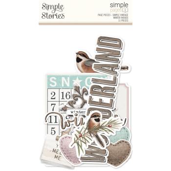 Simple Stories - Die Cuts Cardstock - "Vintage Winter Woods " - Stanzteile