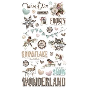 Simple Stories - Simple Vintage Winter Woods - Chipboard Sticker 