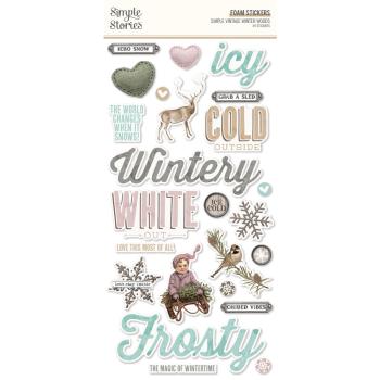 Simple Stories - Simple Vintage Winter Woods  - Foam Stickers 