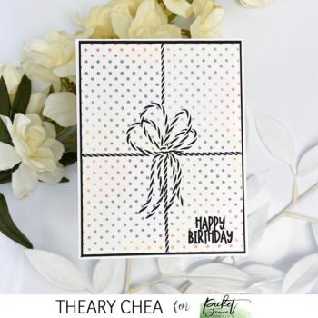 Picket Fence Studios - Stencil - " A Whole Lot of Polka Dots" - Schablone