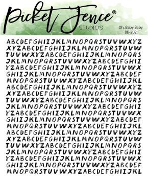 Picket Fence Studios - Clear Stamp - "Oh, Baby Baby " Stempel 