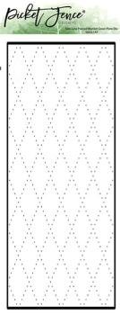 Picket Fence Studios - Cover Plate Dies - Slim Line - "Pierced Blanket " - Stanze