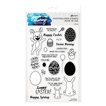 Simon Hurley Big Hugs Clear Stamp Set - 26 Piece Craft Stamps For Card Making
