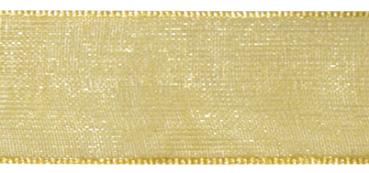 Organzaband, gold, Breite 7mm - Länge 10m