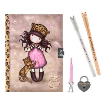 Gorjuss Santoro - Lockable Journal Set Purrrrrfect Love - Notebook Set 