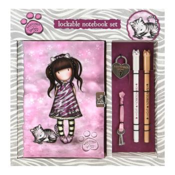 Gorjuss Santoro - Lockable Journal Set Ruby Wild - Notebook Set 