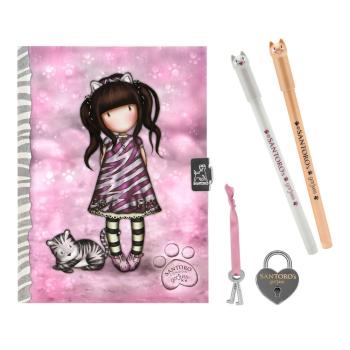 Gorjuss Santoro - Lockable Journal Set Ruby Wild - Notebook Set 