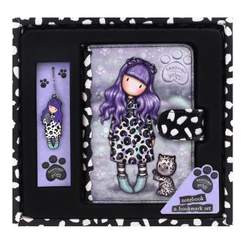 Gorjuss Santoro - Notebook with Bookmark Set Smitten Kitten - Notizbuch mit Lesezeichen