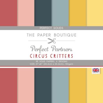 The Paper Boutique - Solid Papers - Circus Critters - 8x8 Inch - Cardstock