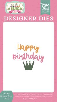 Echo Park "Happy Birthday Crown " Die - Stanze