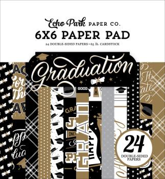 Echo Park - Paper Pad 6x6" - "Graduation" - Paper Pack