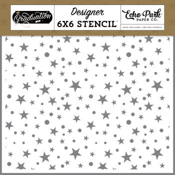 Echo Park - Stencil 6x6" - "Reach For The Stars " - Schablone
