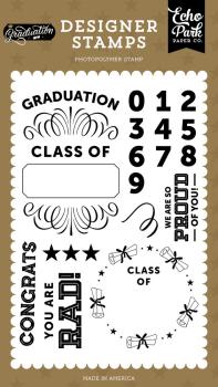 Echo Park - Clear Stamp - " Class Of Designer " - Stempelset