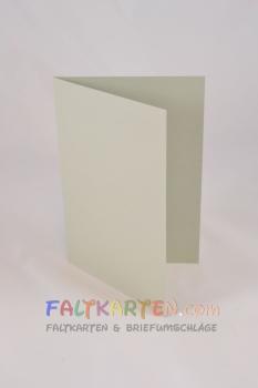 Doppelkarte - Faltkarte 240g/m² DIN B6 in hellgrau