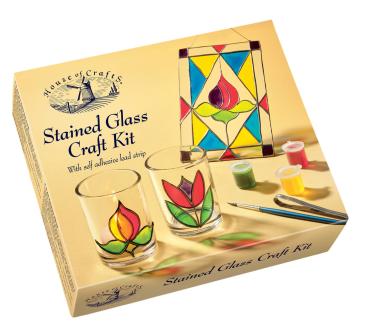 House of Crafts - Painting Craft Kit - Stained Glass - Bastelkit - Kit