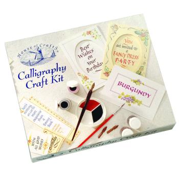 House of Crafts - Paper Craft Kit  - Calligraphy- Bastelkit 