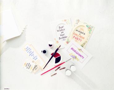 House of Crafts - Paper Craft Kit  - Calligraphy- Bastelkit 