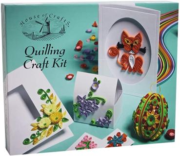 House of Crafts - Paper Craft Kit  - Quilling- Bastelkit 