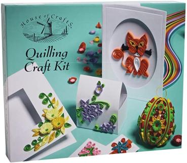 House of Crafts - Paper Craft Kit - Quilling- Bastelkit 