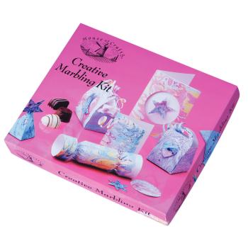 House of Crafts - Paper Kit  - Creative Marbling - Bastelkit 