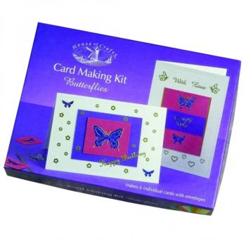 House of Crafts - Paper Mini Kit Card Making - Butterflies - Bastelkit 