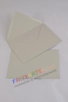 Briefumschläge - Briefhüllen in hellgrau, DIN B6 120g/m² oF, Nassklebung