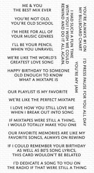 My Favorite Things Stempelset "Mixtape Messages" Clear Stamp