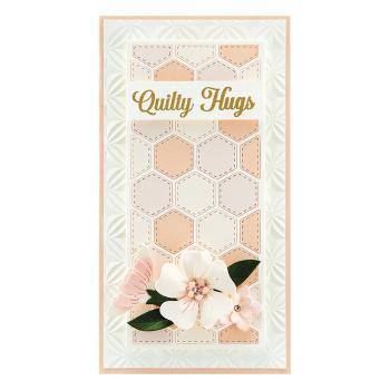 Spellbinders - Embossingfolder - "Orange Peel Quilt 3D" - Prägefolder