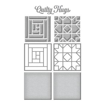 Spellbinders - Dies - "Log Cabin and Flower Mini Quilts" - Stanzschablonen