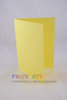 Doppelkarte - Faltkarte 240g/m² DIN A5 in gelb