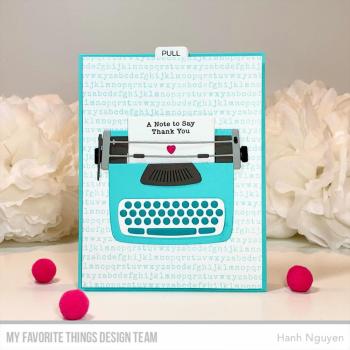 My Favorite Things Die-namics "Typewriter"