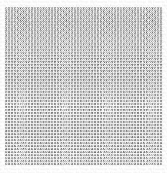 My Favorite Things "X's and O's" 6x6" Background Cling Stamp