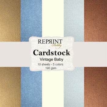 Reprint "Vintage Baby" 12x12 Inch Cardstock - 10 Bogen
