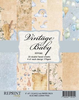 Reprint - Designpapier "Vintage Baby" Paper Pack 6x6 Inch - 10 Bogen