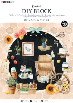 Studio Light - Designpapier - Stanzteile "Spring Is In The Air" DIY Block A4 - 32 Bogen